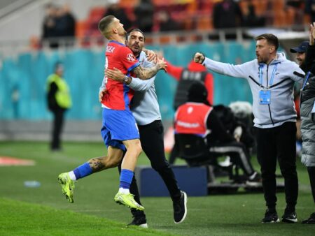 Clip video: GOL-ful fulger din afara careului prin care FCSB a deschis scorul în meciul cu UTA!