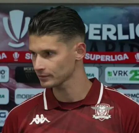 Alex Dobre a strălucit la flash-uri după Rapid – Slobozia 4-1: „Bă, las-o mai moale”