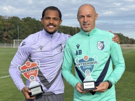 Caio Ferreira și Bogdan Andone au obținut trofeele pentru Jucătorul și Antrenorul lunii septembrie 2025, plus clasamentele actualizate.