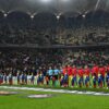 Cel mai slab jucător pe teren! Fotbalistul de la FCSB, „asediat” și umilit de adversarul său în prima repriză.