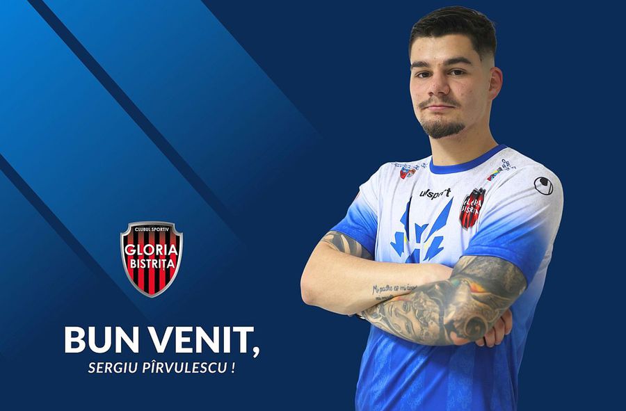 Sergiu Pîrvulescu a semnat cu Gloria Bistrița Înainte de meciul cu FCSB, Nicolae Grigore a amintit cum a eliminat echipa acum 20 de ani: „Au fost surprize”