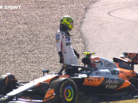 Dezastru pentru McLaren! Piastri l-a eliminat pe Norris din cursa de sprint a MP al Statelor Unite.