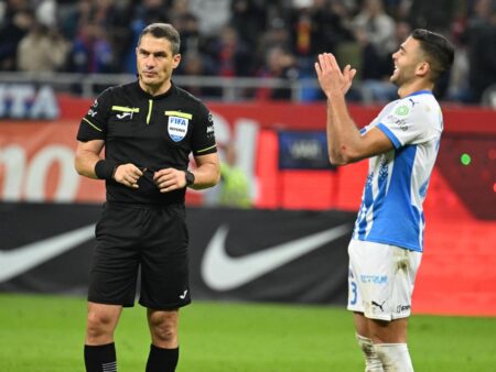Istvan Kovacs, arbitru într-un meci de dificultate mare! N-a observat nimic pe teren la FCSB – Universitatea Craiova, dar UEFA îi oferă încredere românului