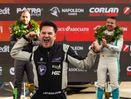 Leo Borlovan a triumfat în finala Super Rally de la București și și-a păstrat titlul de campion absolut. Reacția lui Marco Leu, fiul legendarei figuri Mihai Leu.