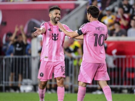Lionel Messi, încă o dublă în MLS! Tribut adus lui Jordi Alba la retragerea din carieră.