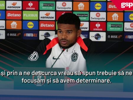 Malcom Edjouma, înainte de confruntarea cu Young Boys Berna: „Au mult mai multă experiență”