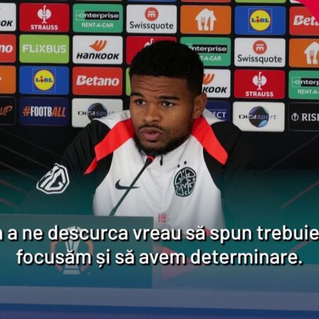 Malcom Edjouma, înainte de confruntarea cu Young Boys Berna: „Au mult mai multă experiență”