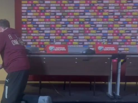 Cum a participat Ralf Rangnick la conferința de presă premergătoare meciului cu România