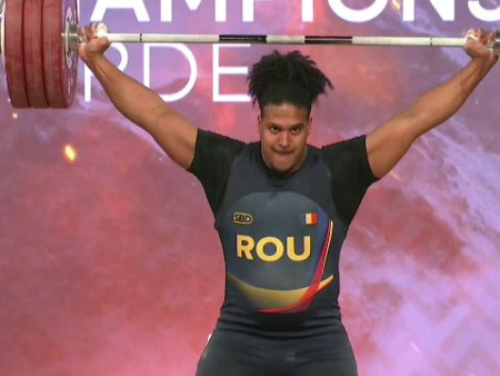 Românul Lauret Rodriguez câștigă medalia de argint la smuls la Campionatele Mondiale de la Forde! Performanță impresionantă la categoria 110 kg. Competiția poate fi urmărită pe VOYO.