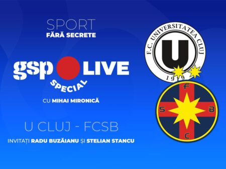 U Cluj – FCSB » Roș-albaștrii vizează a doua victorie consecutivă în campionat