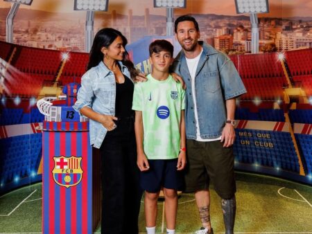 Lionel Messi, petrecere tematică FC Barcelona pentru fiul său Thiago – Tort în formă de stadion Camp Nou