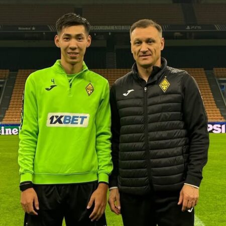 Clipe memorabile pentru jucătorii lui Kairat la intrarea pe San Siro.