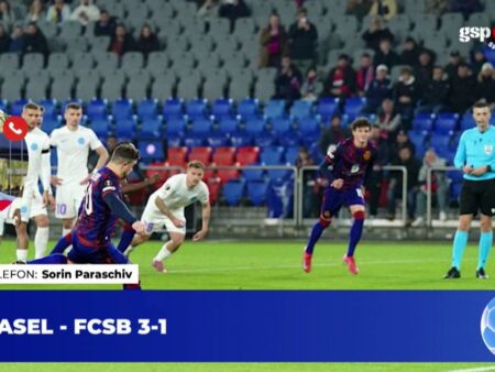 EXCLUSIV. Sorin Paraschiv, declarații la GSP Live după Basel – FCSB 3-1: „Am avut o prestație onorabilă, șansele de calificare scad pe zi ce trece”
