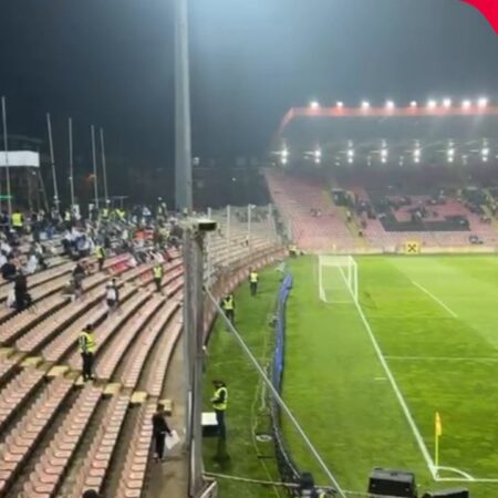 Imagini de pe stadionul Bilino Polje din Zenica, unde va avea loc meciul dintre Bosnia și România.