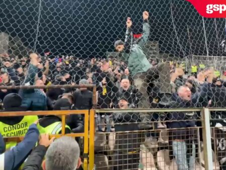 Entuziasmul fanilor români de la Zenica după reușita lui Bîrligea