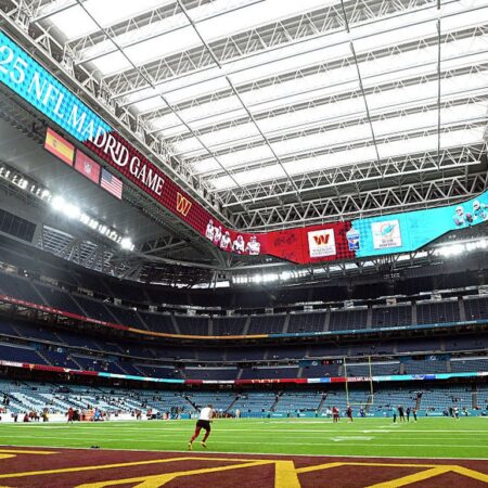 Imagini SF » Transformarea spectaculoasă a Stadionului Bernabeu peste noapte