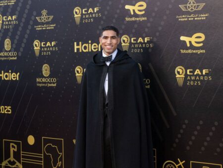 Achraf Hakimi l-a detronat pe Salah și Osimhen, fiind numit cel mai bun jucător african