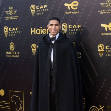 Achraf Hakimi l-a detronat pe Salah și Osimhen, fiind numit cel mai bun jucător african