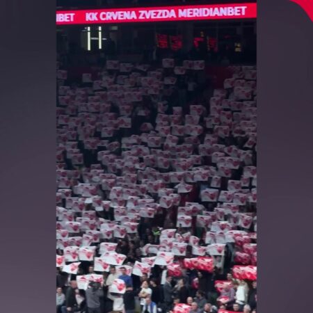 Scenografie impresionantă la Steaua Roșie Belgrad – Olympiacos