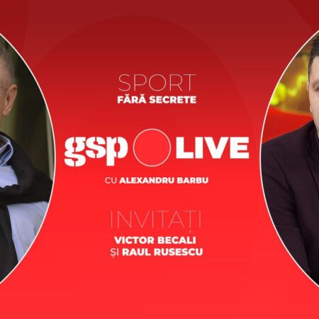 Victor Becali și Raul Rusescu, invitații zilei la GSP Live!