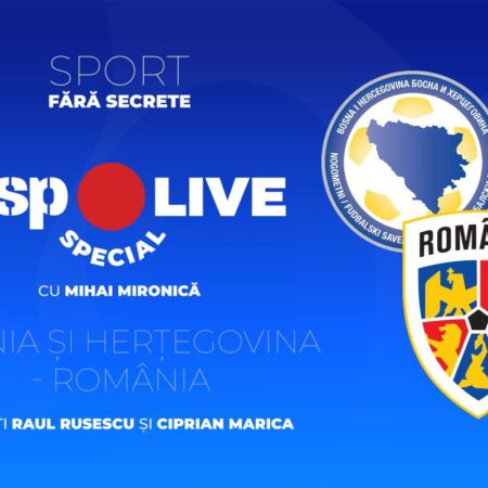 Bosnia și Herțegovina – România » Meci crucial pentru tricolori! Comentăm la GSP Live Special cu Raul Rusescu și Ciprian Marica
