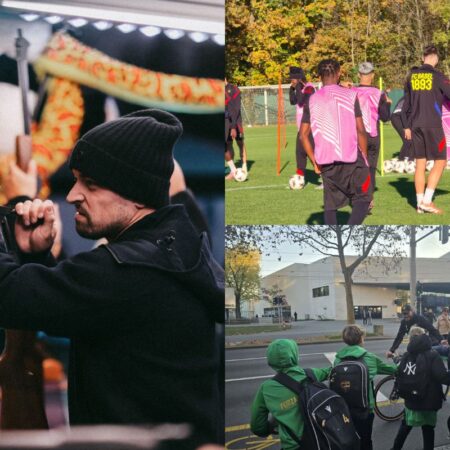 Shaqiri vizează tăria în târguri, jucătorii sosesc pe biciclete, iar jurnaliștii se află la câțiva centimetri de staruri.