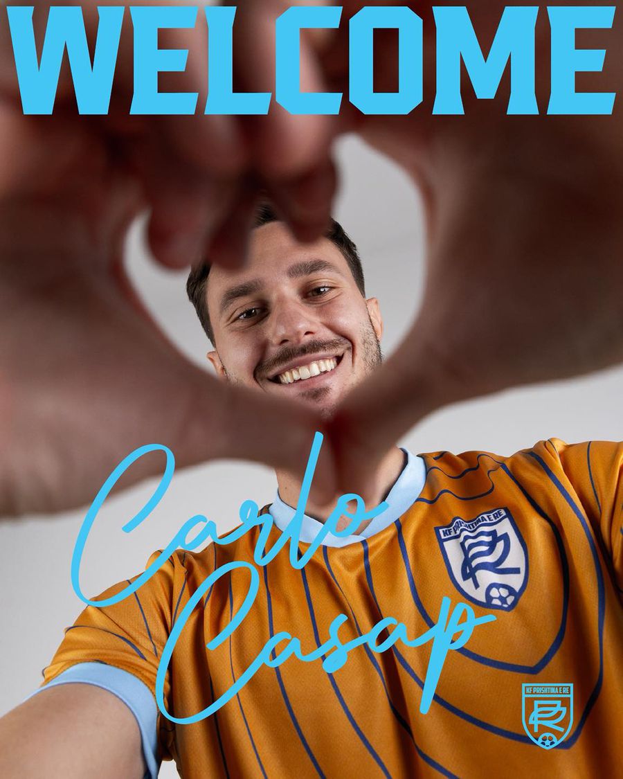 Carlo Casap, prezentat la Priștina Dublul campion al României a semnat cu codașa din Kosovo