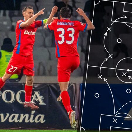 FCSB și geometria jocului » Ce dezvăluie victoria cu U Cluj despre noul stil ofensiv al roș-albaștrilor