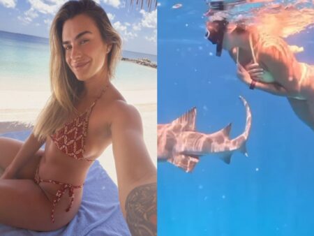 Aryna Sabalenka provoacă VALVÂRTE în vacanța de vis din Maldive: a înotat printre rechini