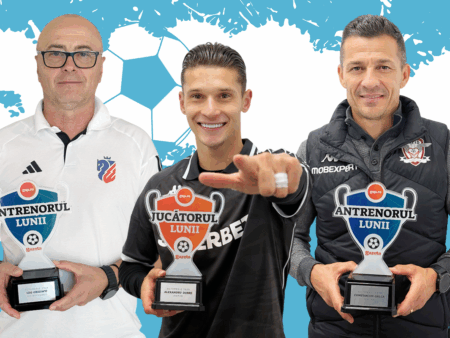 CEI MAI BUNI: Premieră istorică după 4 ani în cadrul proiectului GSP! Egalitate perfectă pentru Antrenorul lunii între Gâlcă și Grozavu, iar Alex Dobre este Jucătorul lunii octombrie.