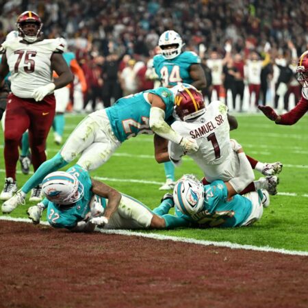 Pe Santiago Bernabeu, două echipe din NFL au oferit un meci spectaculos, în fața lui Cristian Chivu și a Nadiei Comăneci, încheiat după prelungiri.