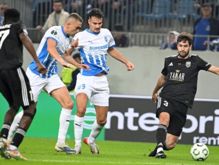 Rapid Viena – Universitatea Craiova, în Conferința Ligii: Oltenii vizează prima victorie împotriva echipei cu înfrângeri consecutive