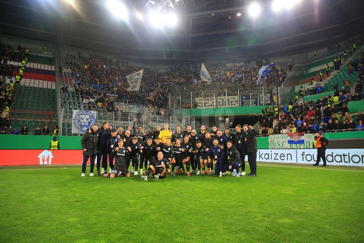 Imagini din meciul Rapid Viena - Craiova