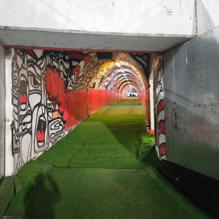 Reporterul GSP a explorat „Tunelul Groazei” de pe „Marakana” și a surprins imagini cu acest loc înfricoșător pe unde va trece FCSB