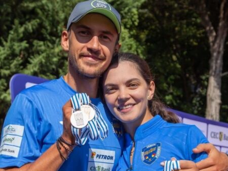 Maria și Florin Lehaci, campioni mondiali la canotaj, își doresc să sprijine copiii și au o pasiune pentru fotbal, sportul-rege.