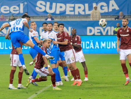 A rupt gheața în Craiova – Rapid! Scăpat de marcaj, a marcat primul său gol în Superligă.