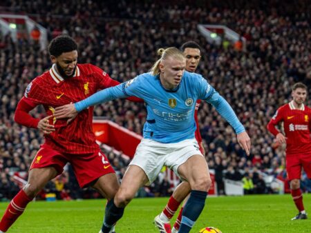 Manchester City – Liverpool 0-0 în direct pe VOYO: Haaland a ratat un penalty!