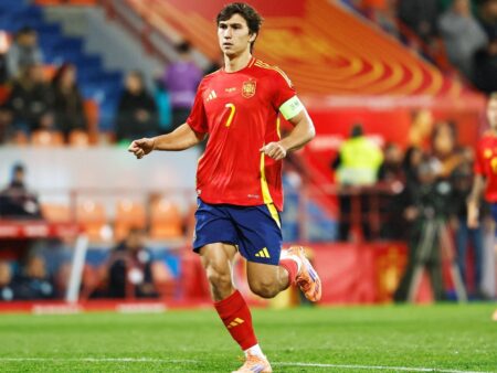Gonzalo Garcia, de neînlăturat pentru apărarea „tricolorilor mici”. Atacantul lui Real Madrid a deschis scorul în meciul România U21 – Spania U21.