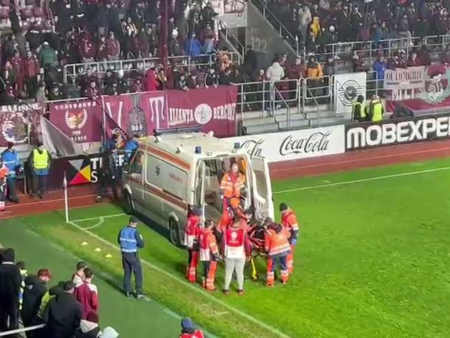 Momente de panică în Giulești! Ambulanța a intervenit pe teren la pauză. Ce s-a întâmplat?