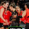 Performanța fetelor de la Volei Alba Blaj în prima rundă a grupelor Champions League
