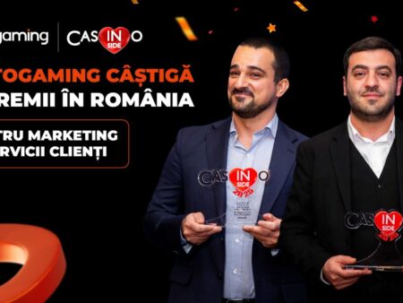 (P) Pentru utilizatori și alături de ei: Totogaming a obținut două premii semnificative în România – pentru Marketing și Servicii pentru Clienți