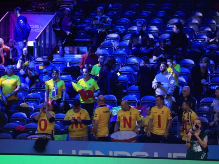 Haos complet în tribună la Ungaria