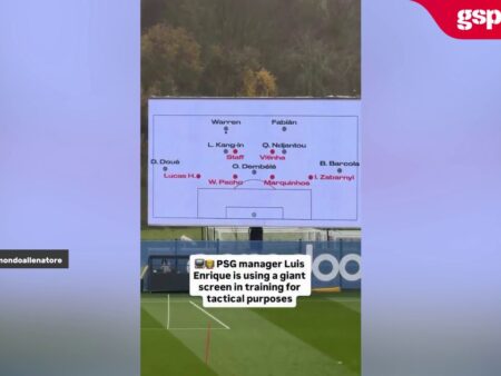Luis Enrique evoluează la un nou nivel » Antrenamentele PSG și tacticile, iluminate pe o tablă uriașă!