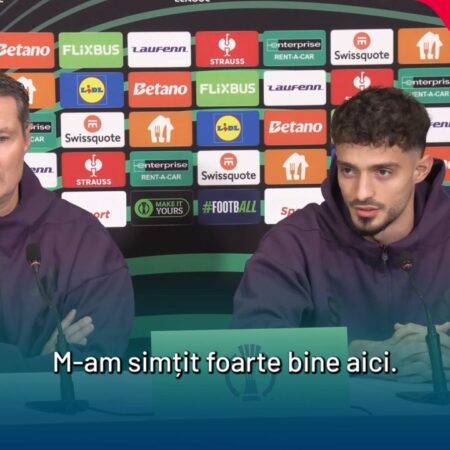 Albion Rahhmani: declarații la întoarcerea în România pentru confruntarea Craiova – Sparta Praga