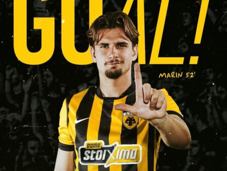 Răzvan Marin, gol esențial pentru AEK Atena în Conference League! Execuție admirabilă a mijlocașului român