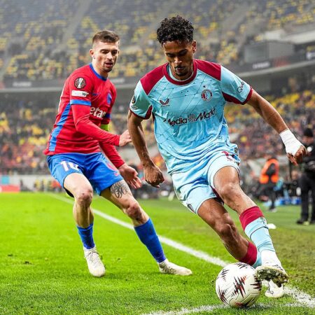 FCSB a strălucit în ultimele momente împotriva Feyenoord