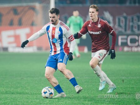 Gigi Becali a urmărit meciul Rapidului