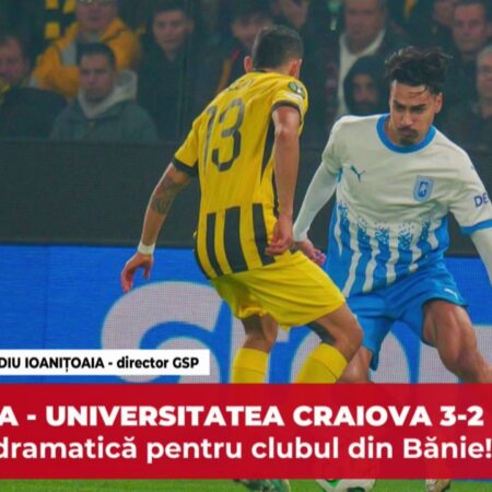 Ovidiu Ioanițoaia, directorul GSP, despre AEK Atena – Universitatea Craiova: „Este incredibil așa ceva”