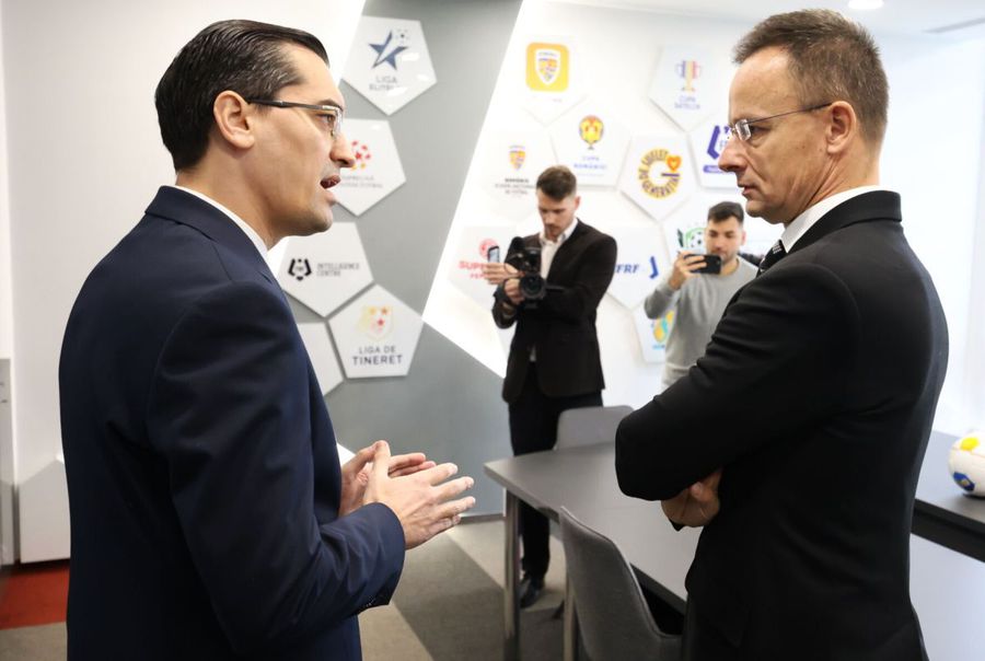 Răzvan Burleanu, alături de Peter Szijjarto, Ministrul Afacerilor Externe și Comerțului Exterior al Ungariei Csikszereda, presiuni diplomatice