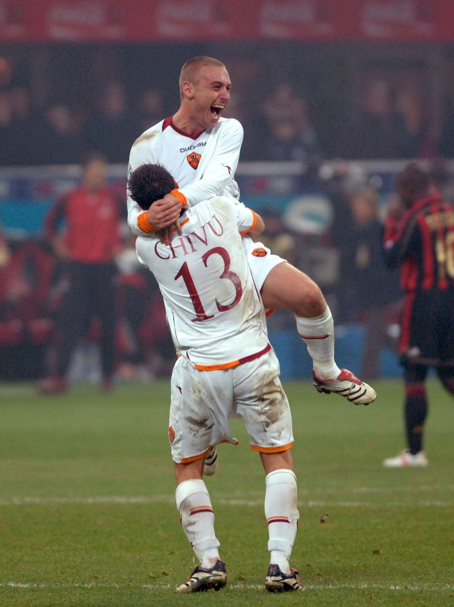 Daniele de Rossi și Cristi Chivu au fost colegi la AS Roma